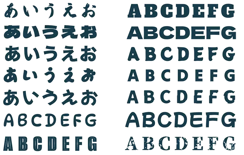 AirPriで文字で切り取るときはフォントが太めの方が良い