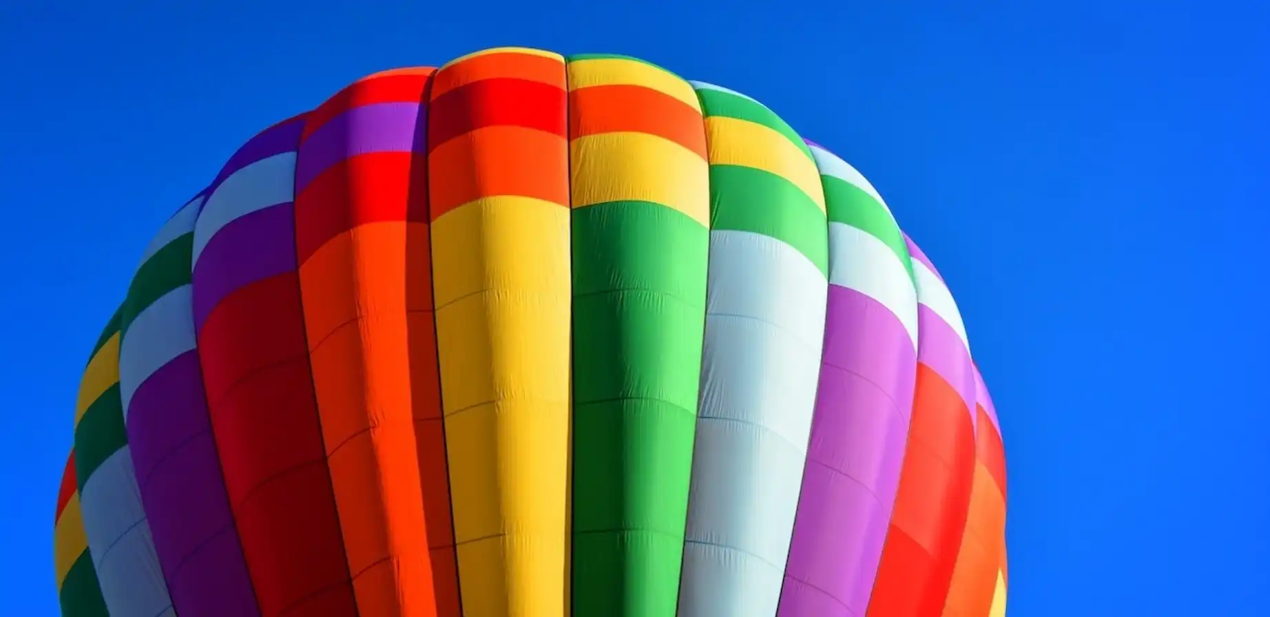 色々な色をしている気球