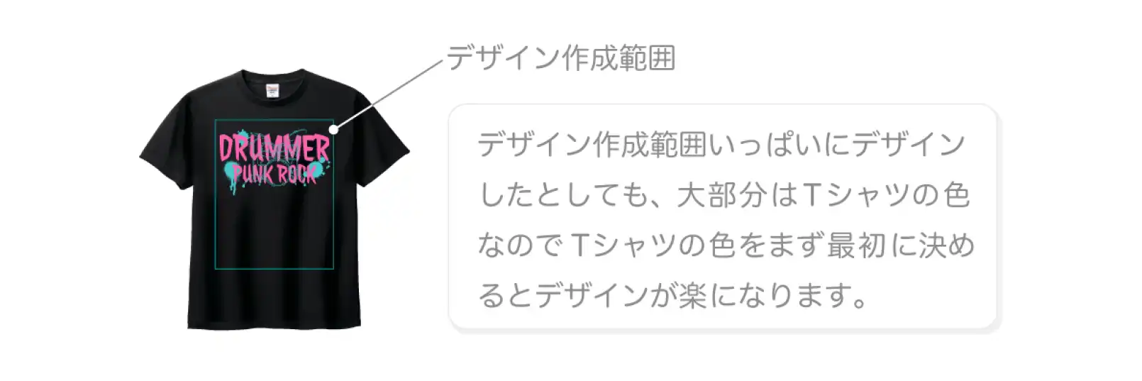 グッズそのものの色がとの配色を考える