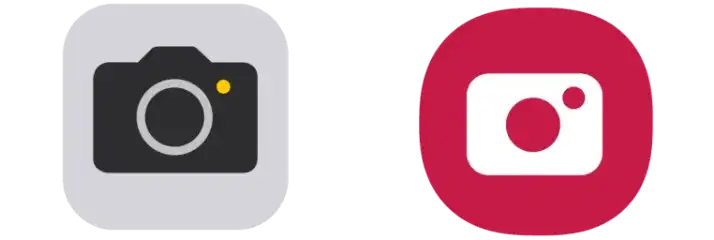スマートフォンのカメラアプリのアイコン
