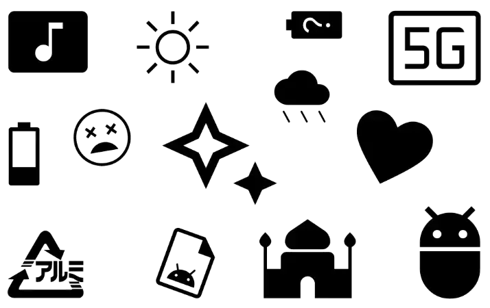 AirPriのイラストにあるアイコン群