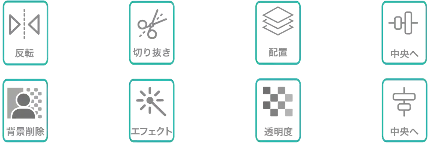 AirPriにある豊富な加工機能