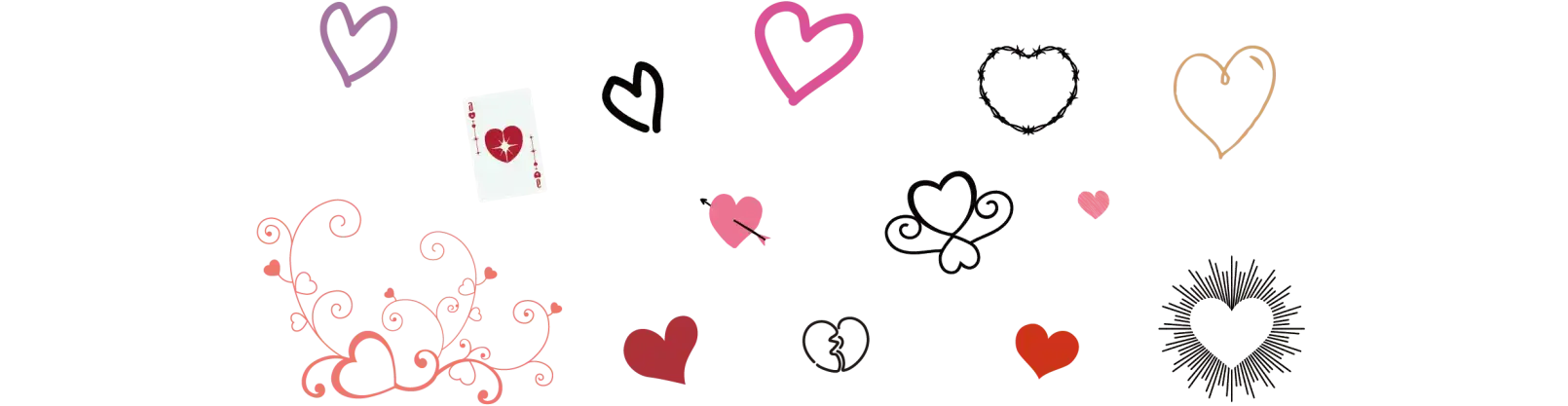 AirPriにあるハートのデザインのタトゥーシール