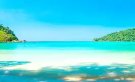 綺麗な空と海によるグラデーション