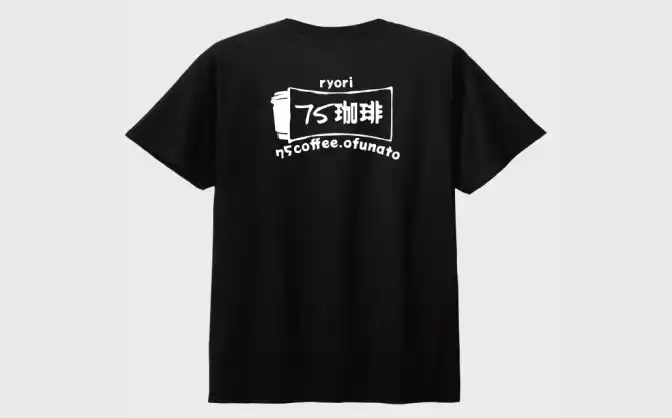 AirPriで作った75珈琲（75coffee）オリジナルデザインのTシャツ