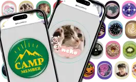 オリジナルデザインの缶バッジが作成できるAirPri