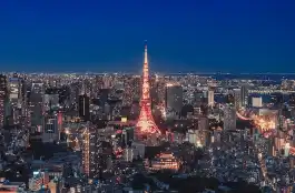 アプリでデザイン作成するために撮影した東京の夜景写真