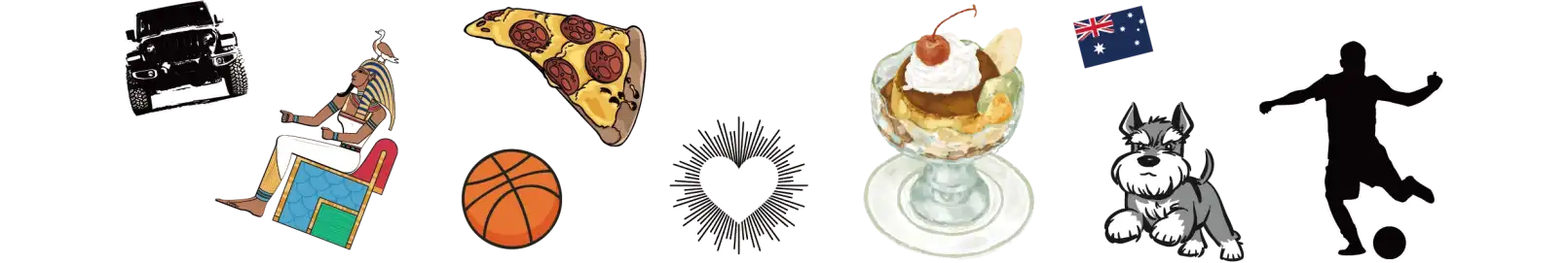 タオル作成にも使えるアプリ内のイラスト