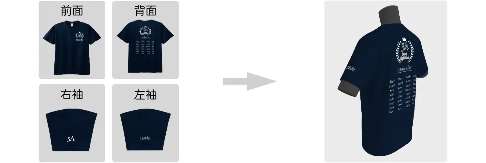 このアプリならデザインしたTシャツを３Dプレビューで確認できる
