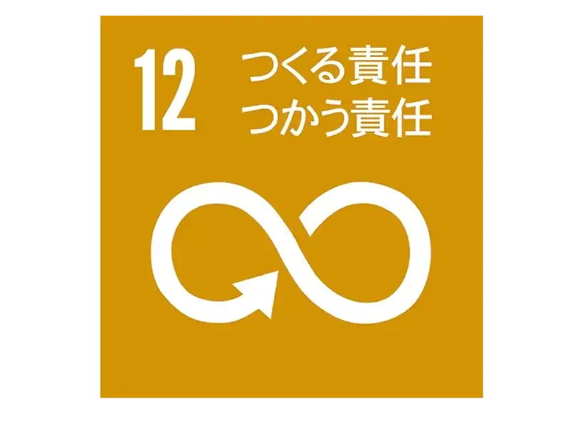 SDGsの目標の12番目の「つくる責任、つかう責任」