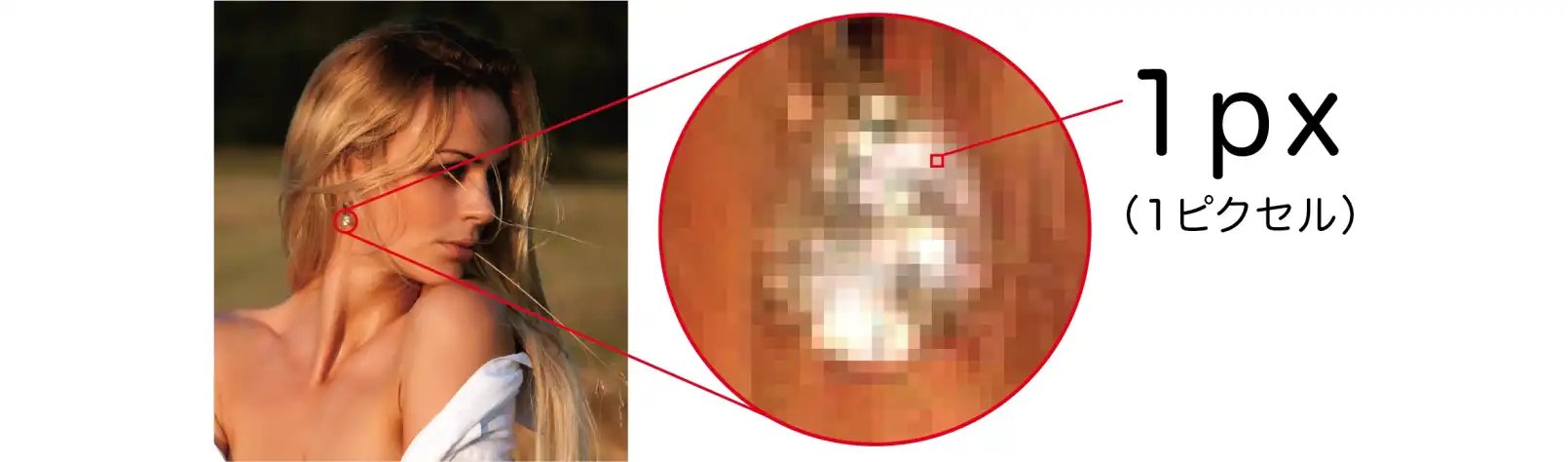 アプリでの印刷価格の算出に必要なピクセルの説明