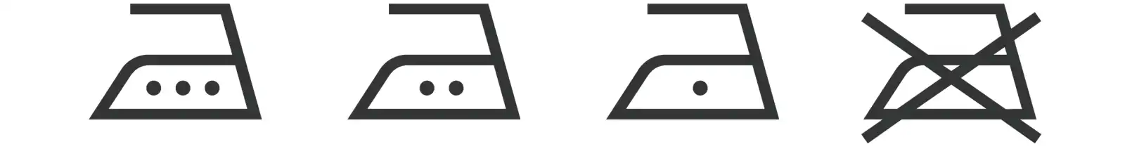 Tシャツなどについているアイロンに関する洗濯表示マーク